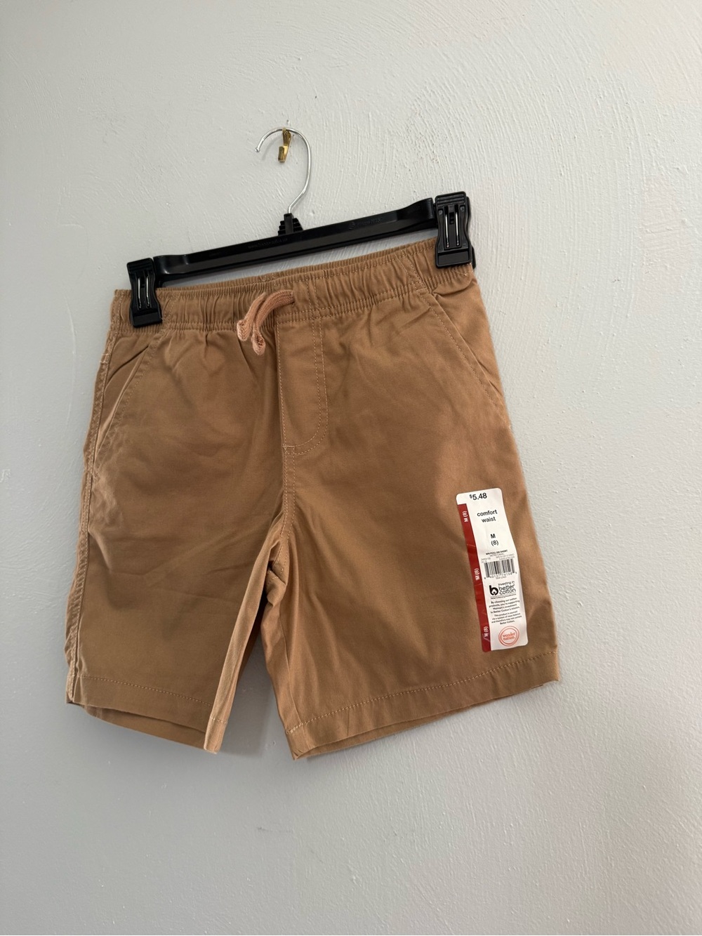Set of 3 wonder nation Boys Athletic Drawstring Shorts - Tan/ Khaki